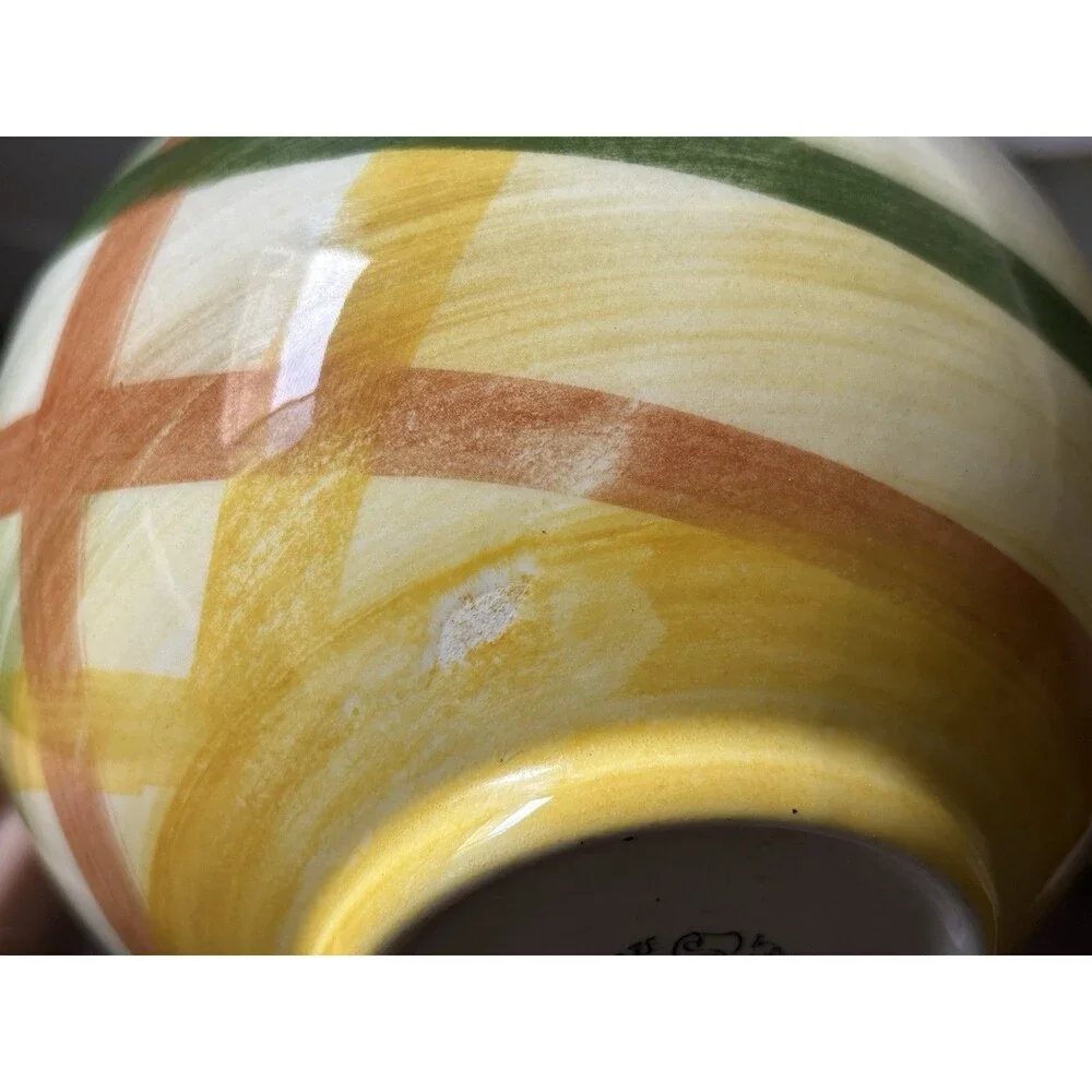 Vintage '40s/'50sVernon Kilns Vernonware Homespun Coffee Carafe with Stopper Lid
